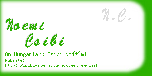 noemi csibi business card